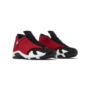 Air Jordan 14 Retro "Gym Red Toro" 487471-006 - Bold Red & Black Performance Sneaker | Sleek Ferrari-Inspired Design