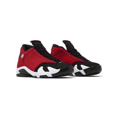 Air Jordan 14 Retro "Gym Red Toro" 487471-006 - Bold Red & Black Performance Sneaker | Sleek Ferrari-Inspired Design