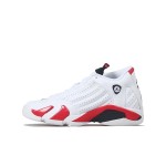 Air Jordan 14 "White/Red" 487524-100 | High-Top Basketball Sneakers for Men and Women