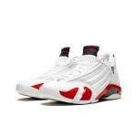 Air Jordan 14 "White/Red" 487524-100 | High-Top Basketball Sneakers for Men and Women