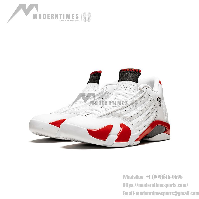 Air Jordan 14 "White/Red" 487524-100 | High-Top Basketball Sneakers for Men and Women