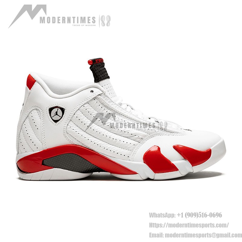 Air Jordan 14 "White/Red" 487524-100 | High-Top Basketball Sneakers for Men and Women