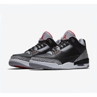 Limited Edition Air Jordan 3 OG “Black Cement” Classic Casual Sneakers 854262-001