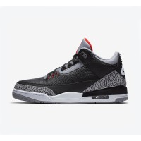 Limited Edition Air Jordan 3 OG “Black Cement” Classic Casual Sneakers 854262-001