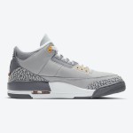 Side view of Air Jordan 3 "Cool Grey" CT8532-012 sneaker