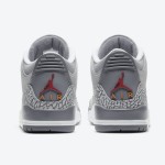 Side view of Air Jordan 3 "Cool Grey" CT8532-012 sneaker