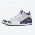 Limited Edition Air Jordan 3 "Dark Iris" Deep Purple Classic Casual Sneakers CT8532-105