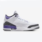 Limited Edition Air Jordan 3 "Dark Iris" Deep Purple Classic Casual Sneakers CT8532-105