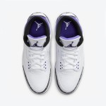 Limited Edition Air Jordan 3 "Dark Iris" Deep Purple Classic Casual Sneakers CT8532-105