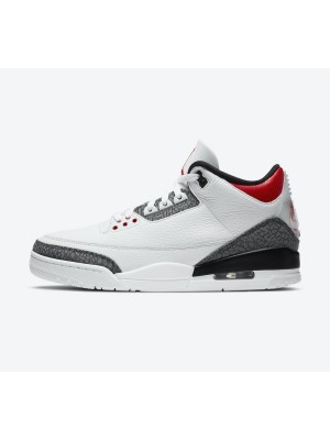 Limited Edition Air Jordan 3 SE-T “Fire Red” Classic Casual Sneakers CZ6433-100