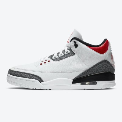 Limited Edition Air Jordan 3 SE-T “Fire Red” Classic Casual Sneakers CZ6433-100