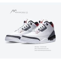 Limited Edition Air Jordan 3 SE-T “Fire Red” Classic Casual Sneakers CZ6433-100