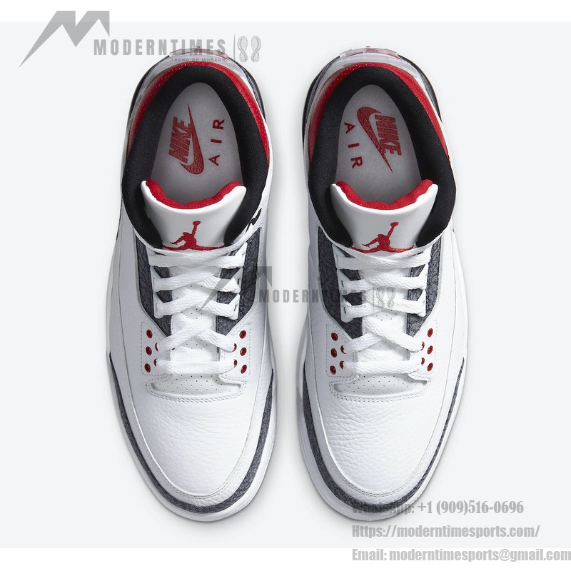 Limited Edition Air Jordan 3 SE-T “Fire Red” Classic Casual Sneakers