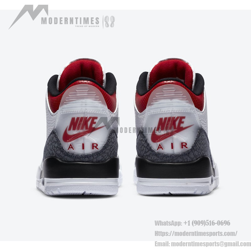 Limited Edition Air Jordan 3 SE-T “Fire Red” Classic Casual Sneakers