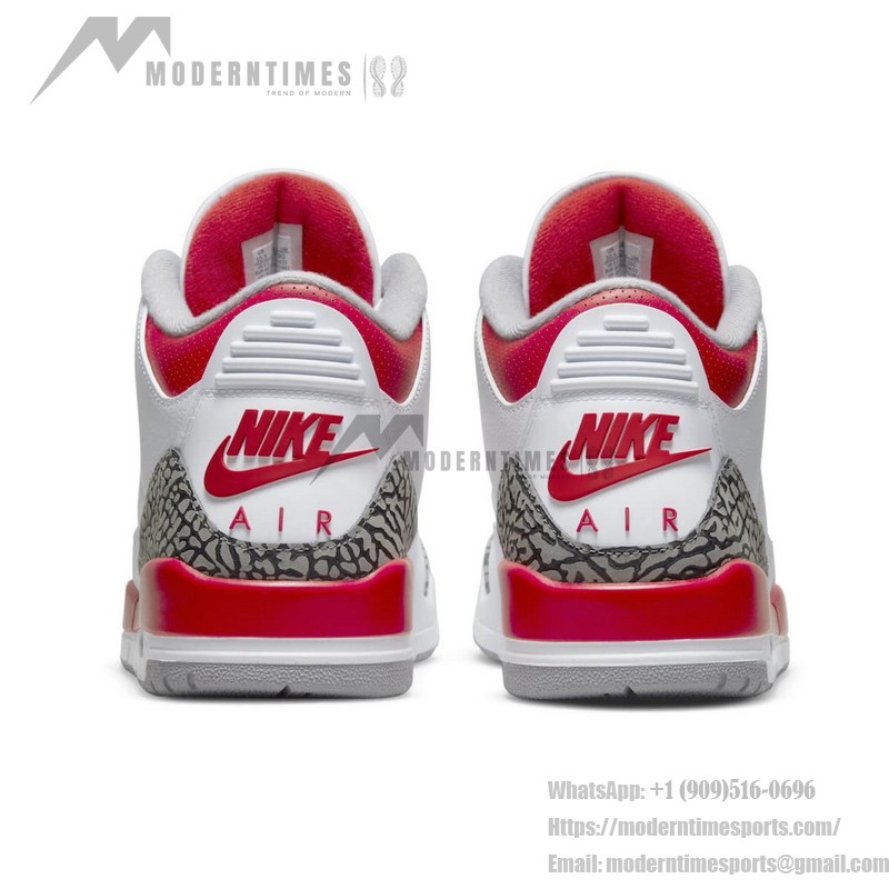 Limited Edition Air Jordan 3 OG “Fire Red” Classic Casual Sneakers DN3707-160