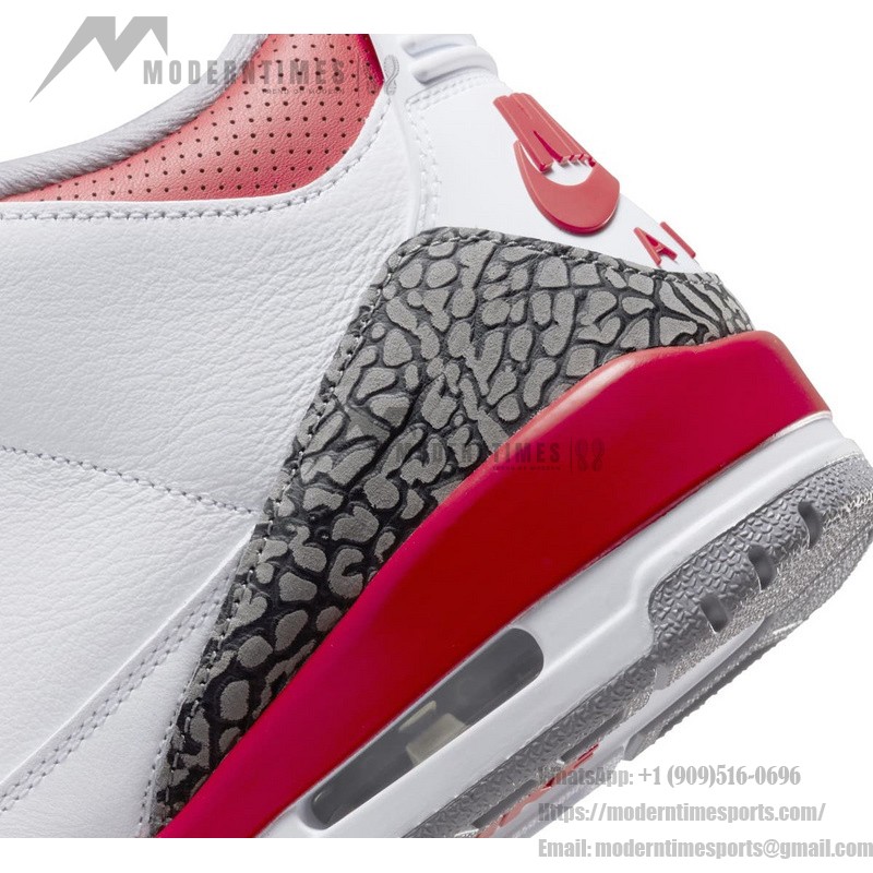 Limited Edition Air Jordan 3 OG “Fire Red” Classic Casual Sneakers DN3707-160