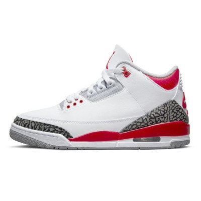 Limited Edition Air Jordan 3 OG “Fire Red” Classic Casual Sneakers DN3707-160