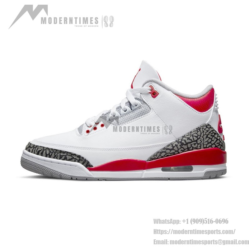 Limited Edition Air Jordan 3 OG “Fire Red” Classic Casual Sneakers DN3707-160