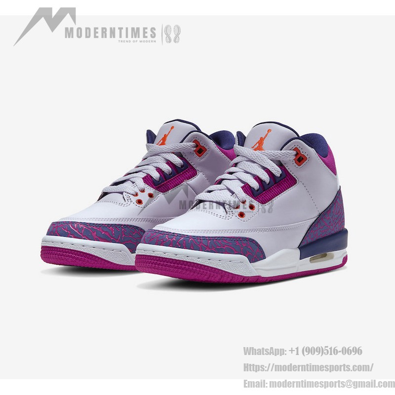 Limited Edition Air Jordan 3 Retro Barely Grape Classic Casual Sneakers 441140-500