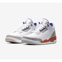 Limited Edition Air Jordan 3 "Knicks" Classic Casual Sneakers 136064-148