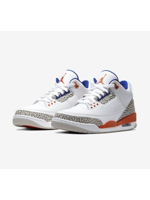 Limited Edition Air Jordan 3 "Knicks" Classic Casual Sneakers 136064-148