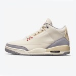 Limited Edition Air Jordan 3 "Muslin" Classic Casual Sneakers DH7139-100