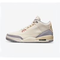 Limited Edition Air Jordan 3 "Muslin" Classic Casual Sneakers DH7139-100