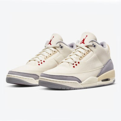 Limited Edition Air Jordan 3 "Muslin" Classic Casual Sneakers DH7139-100