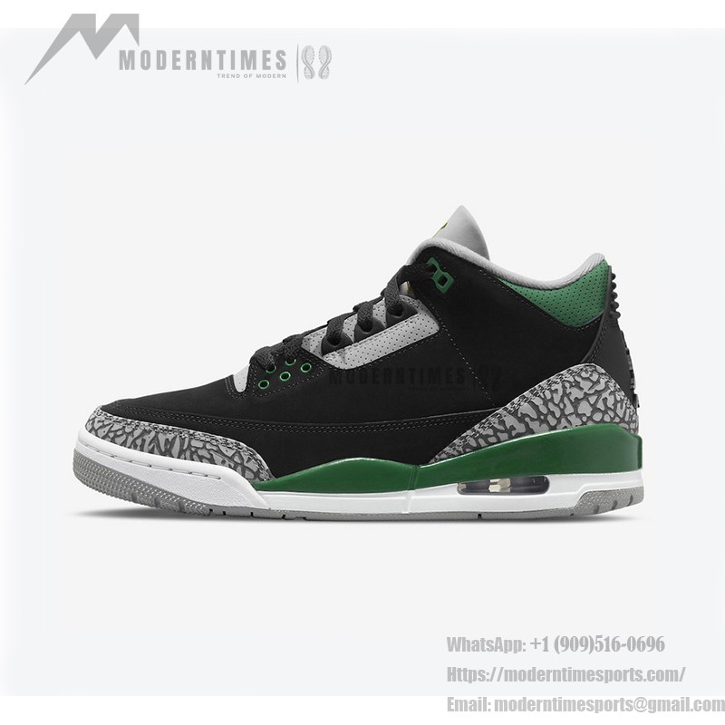 Limited Edition Air Jordan 3 "Pine Green" Classic Casual Sneakers CT8532-030