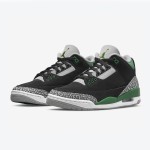 Limited Edition Air Jordan 3 "Pine Green" Classic Casual Sneakers CT8532-030