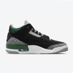 Limited Edition Air Jordan 3 "Pine Green" Classic Casual Sneakers CT8532-030