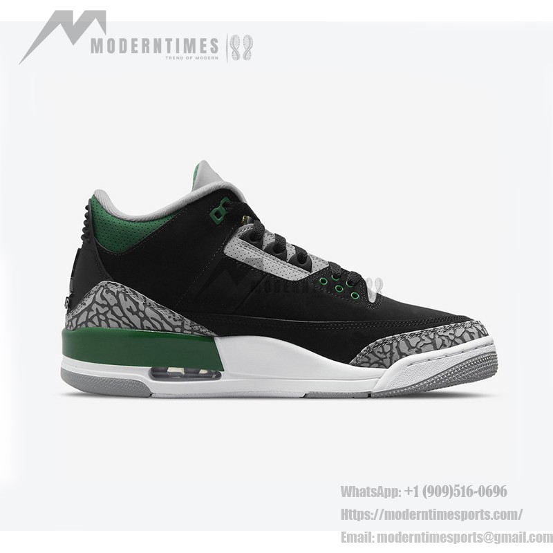 Limited Edition Air Jordan 3 "Pine Green" Classic Casual Sneakers CT8532-030