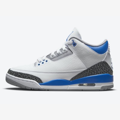 Limited Edition Air Jordan 3 "Racer Blue" Classic Casual Sneakers CT8532-145