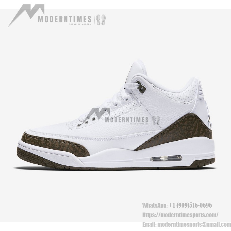 Limited Edition Air Jordan 3 "Mocha" Classic Casual Sneakers 136064-122