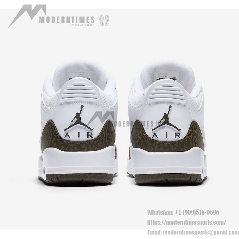 Limited Edition Air Jordan 3 "Mocha" Classic Casual Sneakers 136064-122