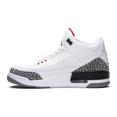 Limited Edition Air Jordan 3 Retro White Cement 2011 Classic White Cement Casual Sneakers 136064-105