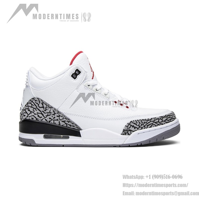 Air Jordan 3 Retro White Cement 2011 Classic White Cement Casual Sneakers