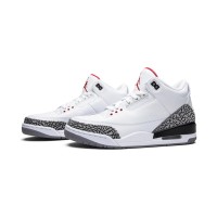 Limited Edition Air Jordan 3 Retro White Cement 2011 Classic White Cement Casual Sneakers 136064-105