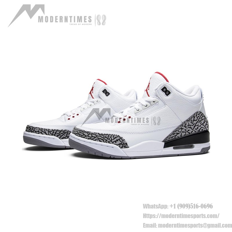 Air Jordan 3 Retro White Cement 2011 Classic White Cement Casual Sneakers