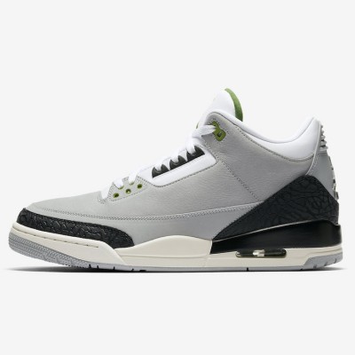 Limited Edition Air Jordan 3 Tinker “Chlorophyll” Classic Casual Sneakers 136064-006