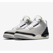 Limited Edition Air Jordan 3 Tinker “Chlorophyll” Classic Casual Sneakers 136064-006