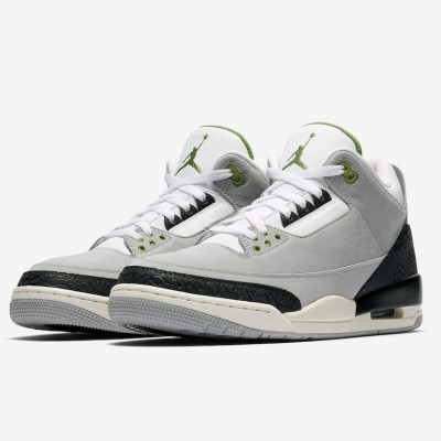Limited Edition Air Jordan 3 Tinker “Chlorophyll” Classic Casual Sneakers 136064-006