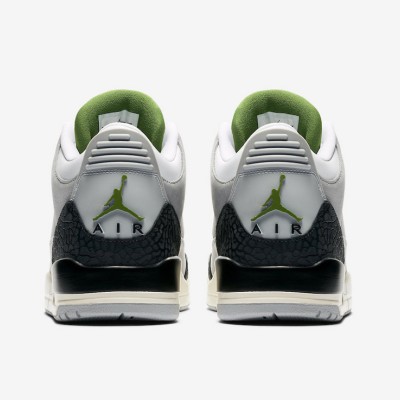 Limited Edition Air Jordan 3 Tinker “Chlorophyll” Classic Casual Sneakers 136064-006