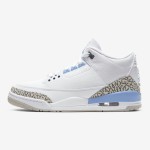 Air Jordan 3 Retro "UNC" North Carolina Blue Classic Casual Sneakers