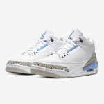 Air Jordan 3 Retro "UNC" North Carolina Blue Classic Casual Sneakers