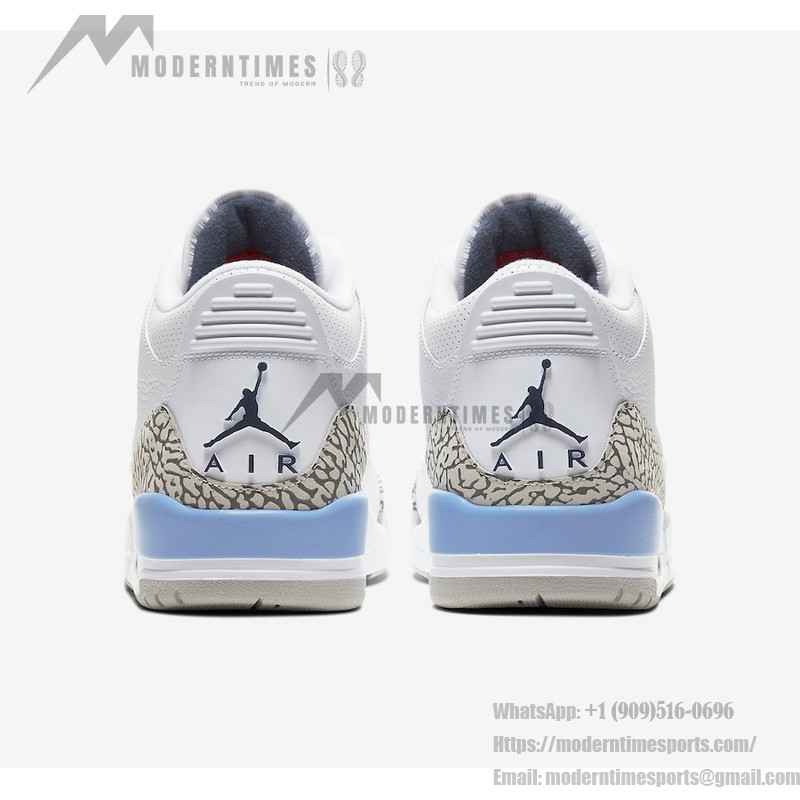 Air Jordan 3 Retro "UNC" North Carolina Blue Classic Casual Sneakers