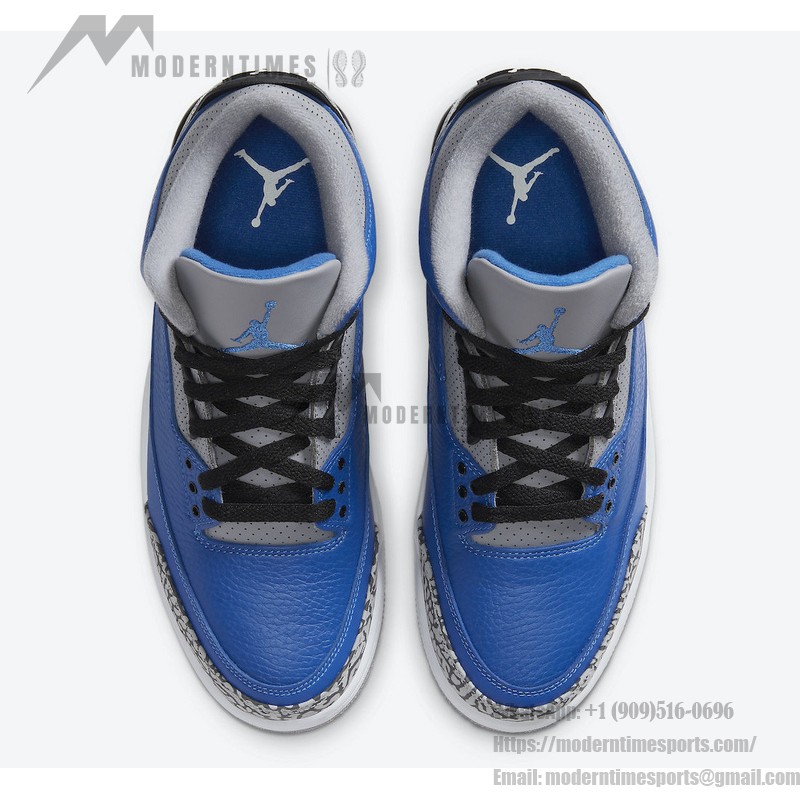 Air Jordan 3 Varsity Royal Blue Classic Casual Sneakers