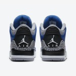 Air Jordan 3 Varsity Royal Blue Classic Casual Sneakers