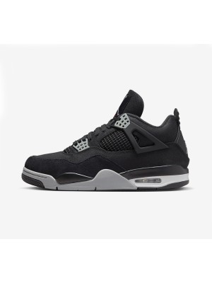 Air Jordan 4 "Black Canvas" DH7138-006 - Sleek Black Canvas Design, Iconic Style