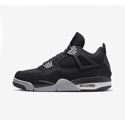 Air Jordan 4 "Black Canvas" DH7138-006 - Sleek Black Canvas Design, Iconic Style